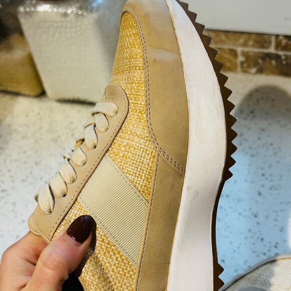 Tan and White Memory Foam Sneaker - Picture 8 of 11